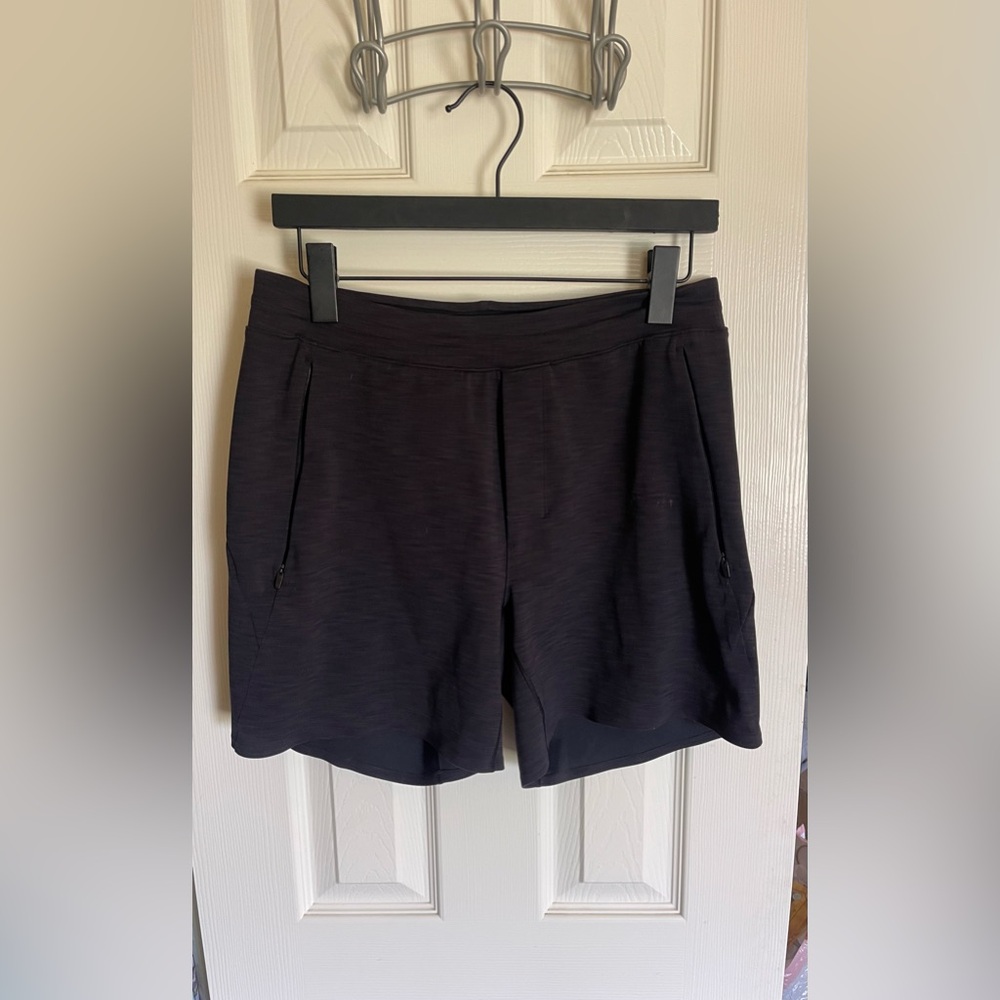 lululemon Balancer Short 6” heathered black